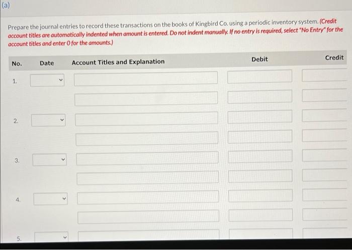 On April 5, purchased merchandise on account from Whispering Winds Company for