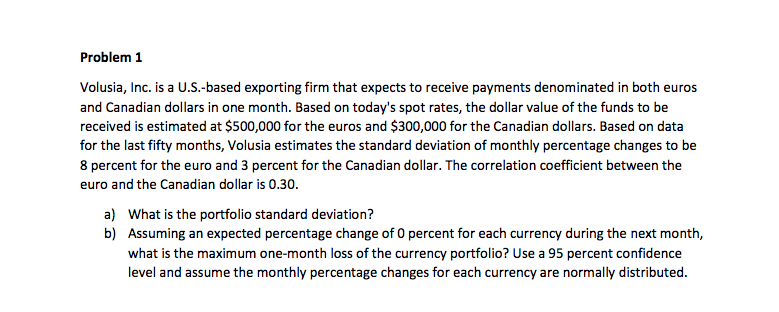 Please solve in excel showing all the formulas and explain Problem 1