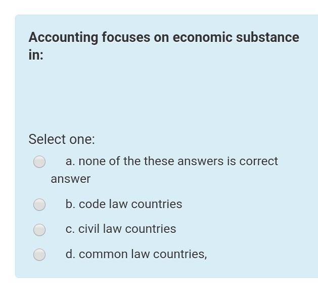 one: : a. internationalization b. development c. globalization d. classifications P Flag