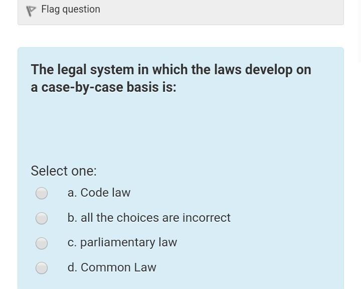 system Accounting focuses on economic substance in: Select one: a. none of