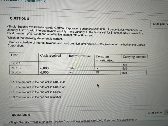 need this back before 4:30pm today (Single Security available-for-sale): Graffeo Corporation purchases