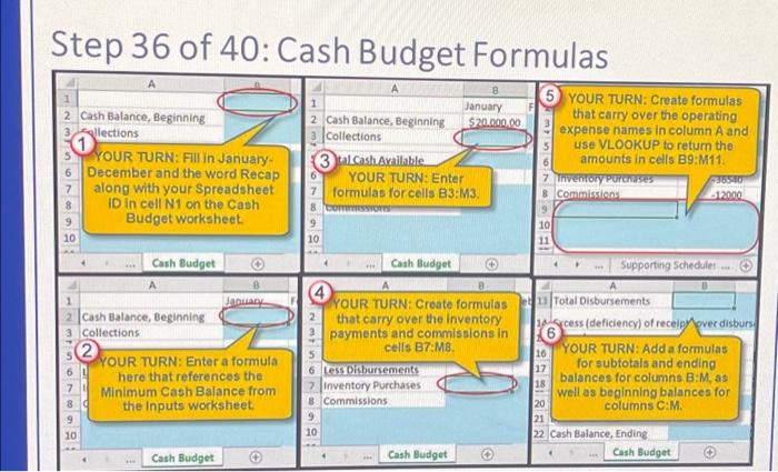 im not getting the same totals and i dont know why Step