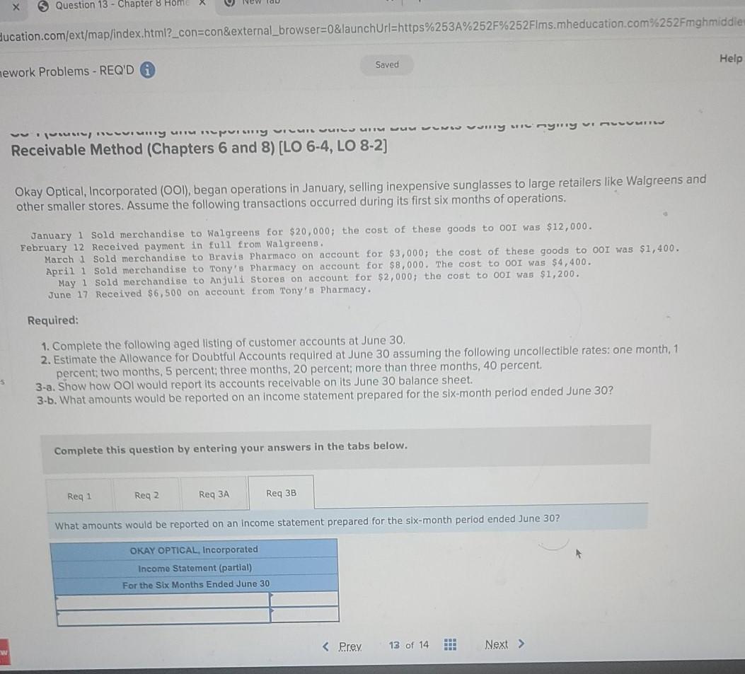 Question 13 - Chapter 8 Home Bucation.com/ext/map/index.html?_con=con&external_browser=0&launchUrl=https%253A%252F%252Flms.mheducation.com%252Fmghmiddle Saved Help mework Problems