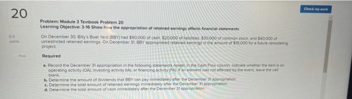  Chey werk 20 05 DO Problemi Module 3 Textbook Problem 20