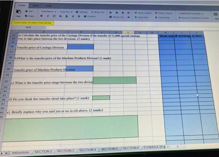 - 10 marks 59 Q2. Titanium Castings Ltd has Castings Division that
