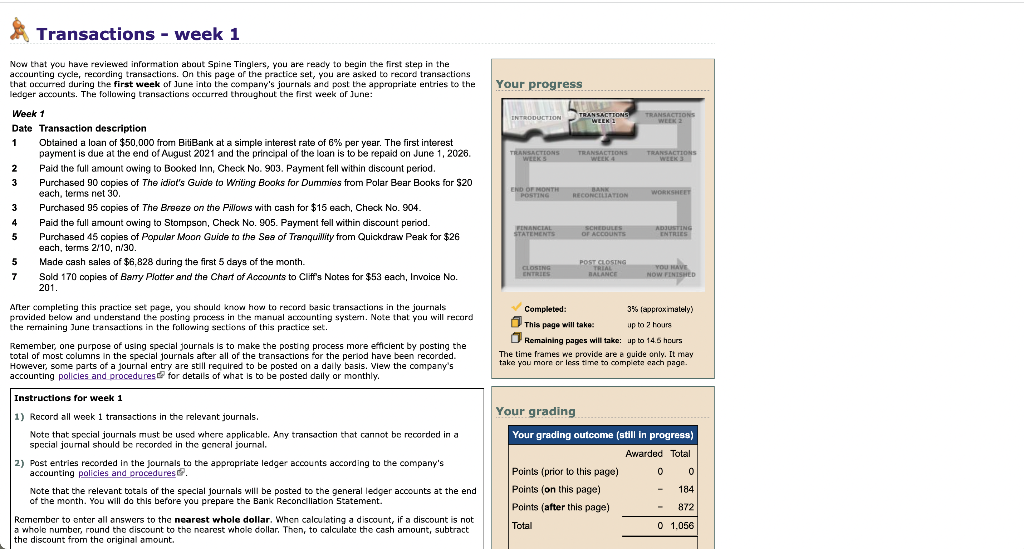  Please help. Transactions - week 1 Your progress INTRODUCTION TRANSACTION WEEN