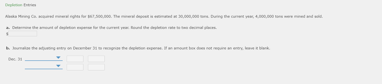 of five years and an estimated residual value of $94,860. The manager