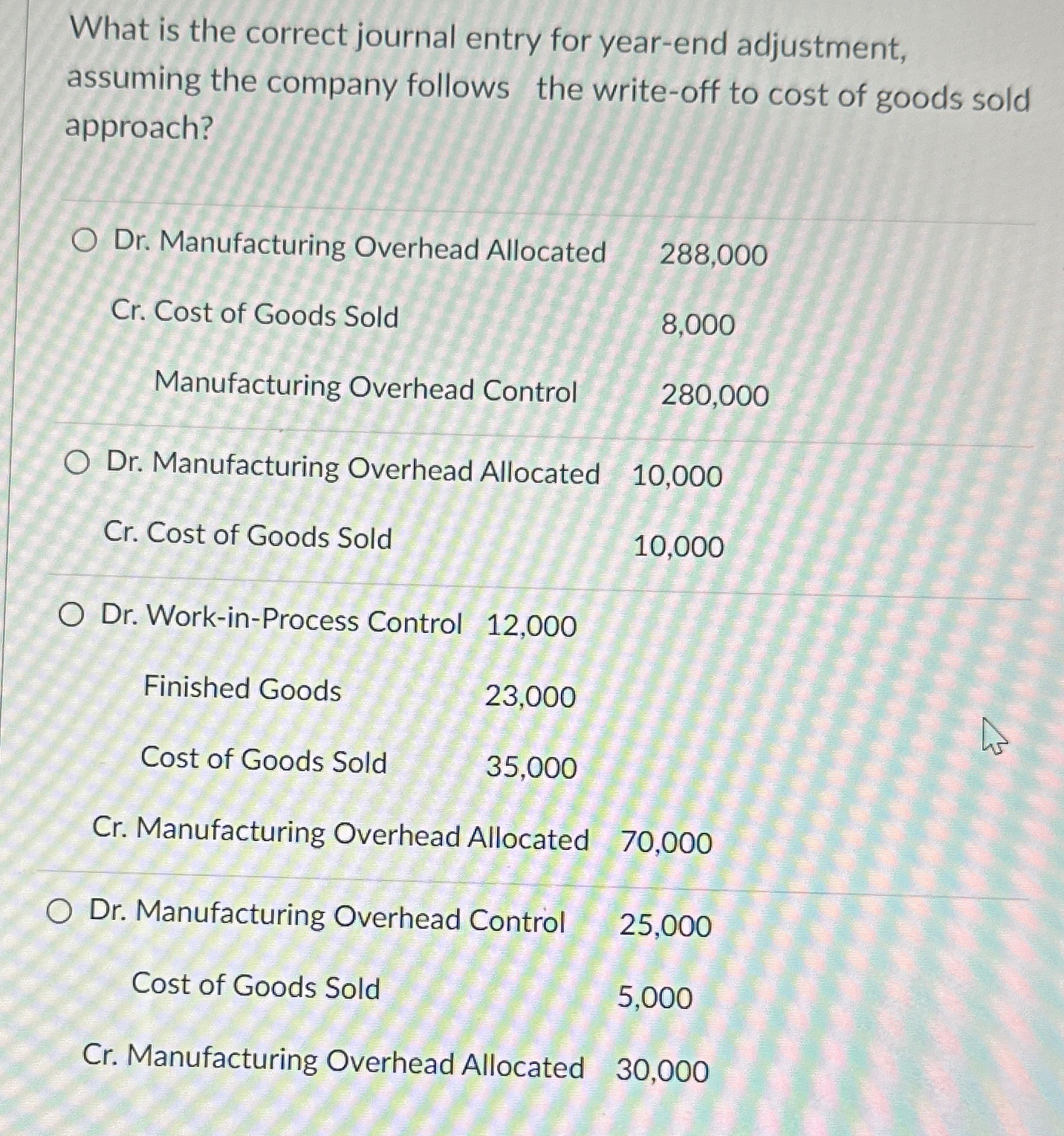  What is the correct journal entry for year-end adjustment, assuming the