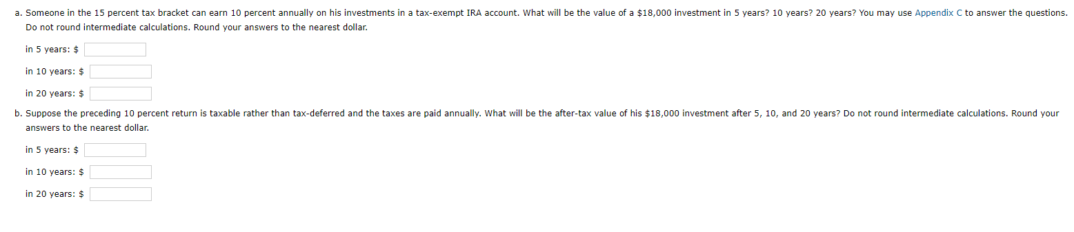n Periods: Period 5% 6% 7% 8% 9% 10% 12% 15% 18%