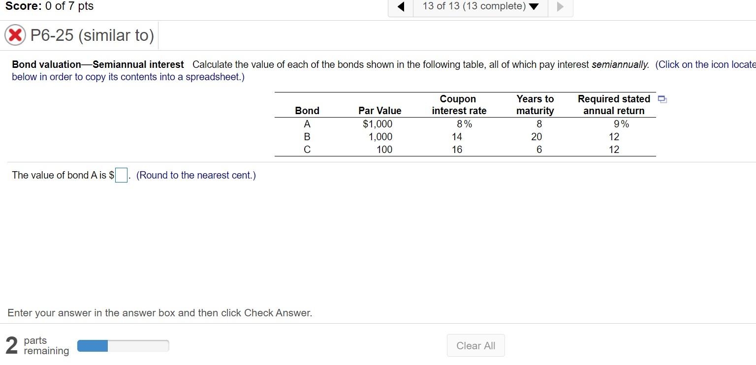 What is the value for Bond A, B, C Score: 0 of