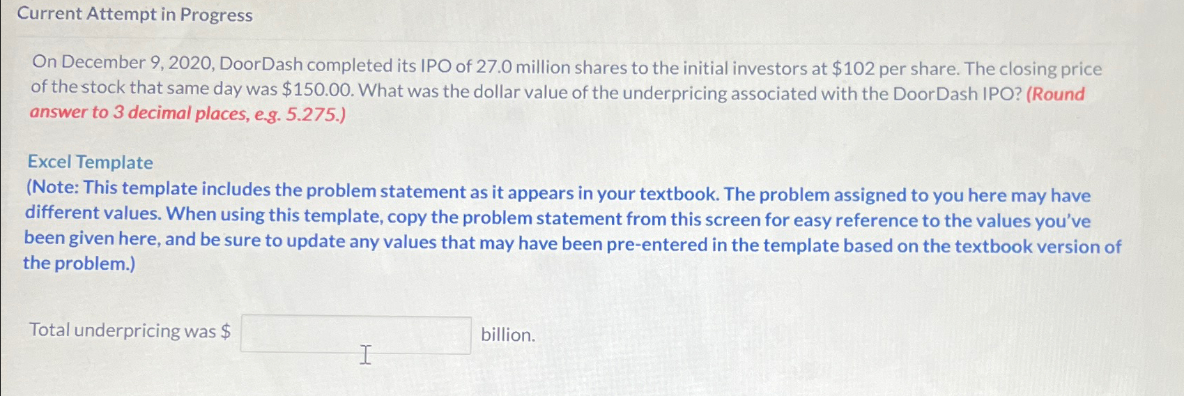  Current Attempt in Progress On December 9,2020, DoorDash completed its IPO