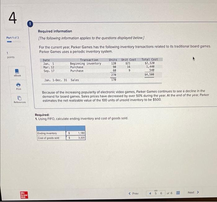 [The following information applies to the questions displayed below.) For the current