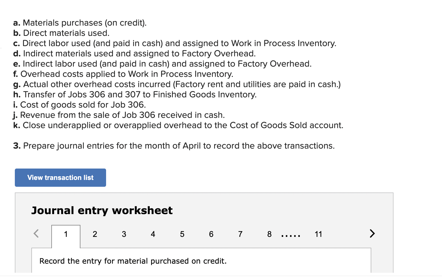 Part 1 of 5 Marco Company shows the following costs for three