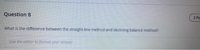  Question 8 2 Pa What is the difference between the straight-line