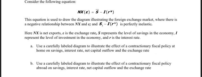  Consider the following equation: NX (E) = 5-I(r*) This equation is