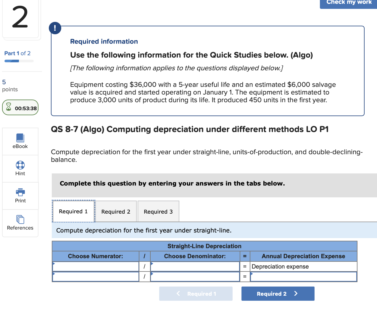 2. Required information Use the following information for the Quick Studies below.