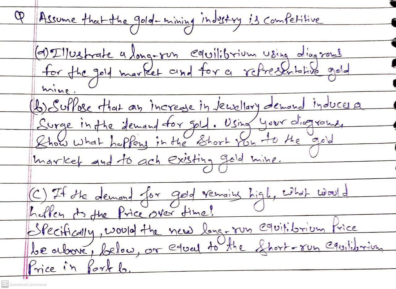 I need the answer as soon as possible for the gold mine.