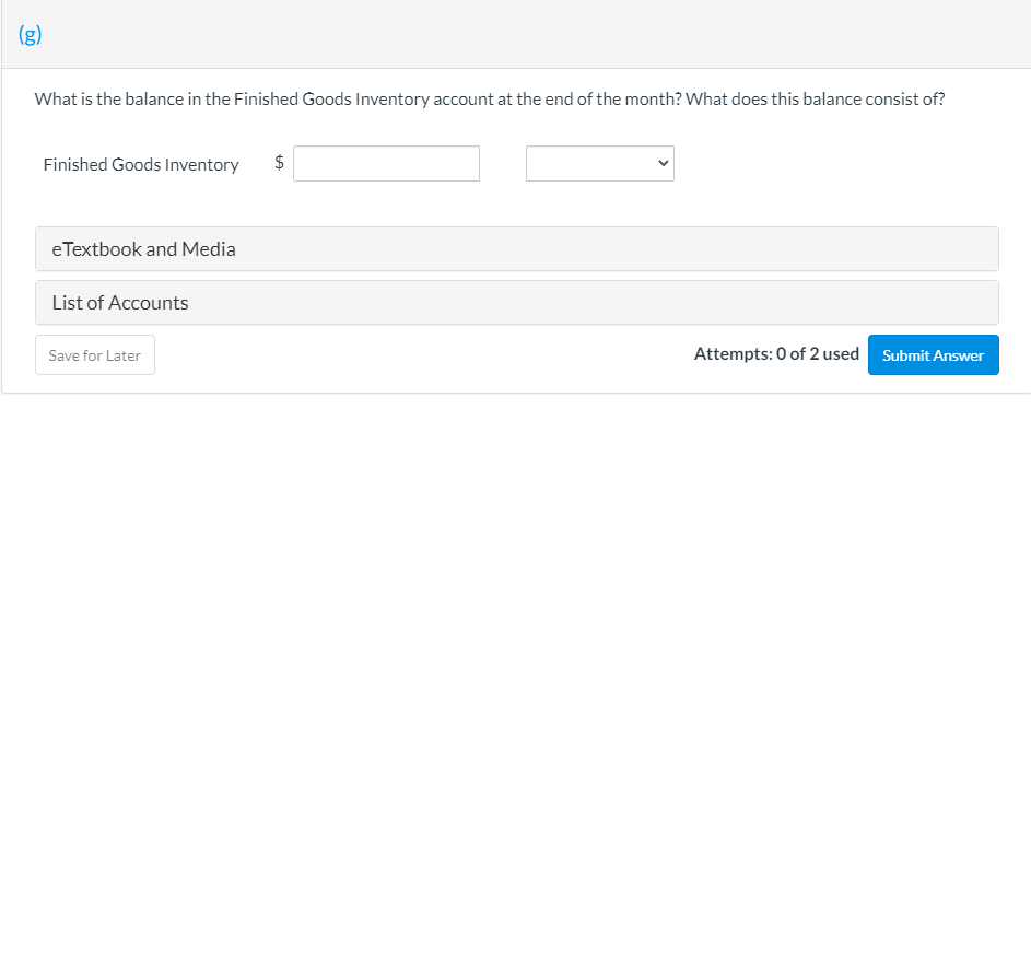 as follows: direct materials $16,800, direct labor $10,080, and manufacturing overhead $13.440.