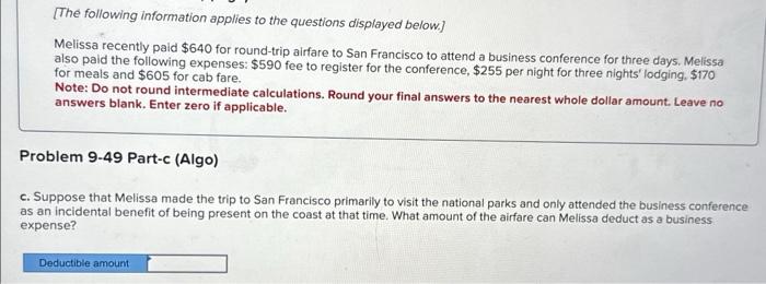 Solve for deductible amount for both part C & D. [The following