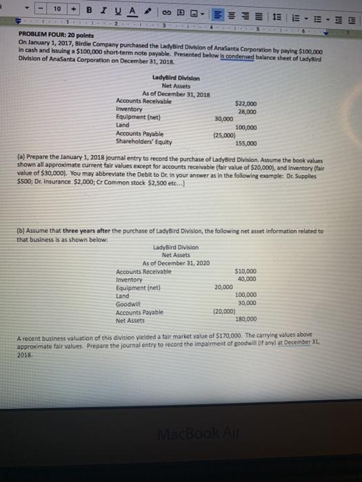 the acquired machinery: Purchase price: Cash $70,000 plus a Notes Payable $40,000