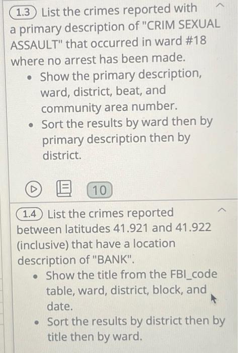 "CRIM SEXUAL ASSAULT" that occurred in ward #18 where no arrest has