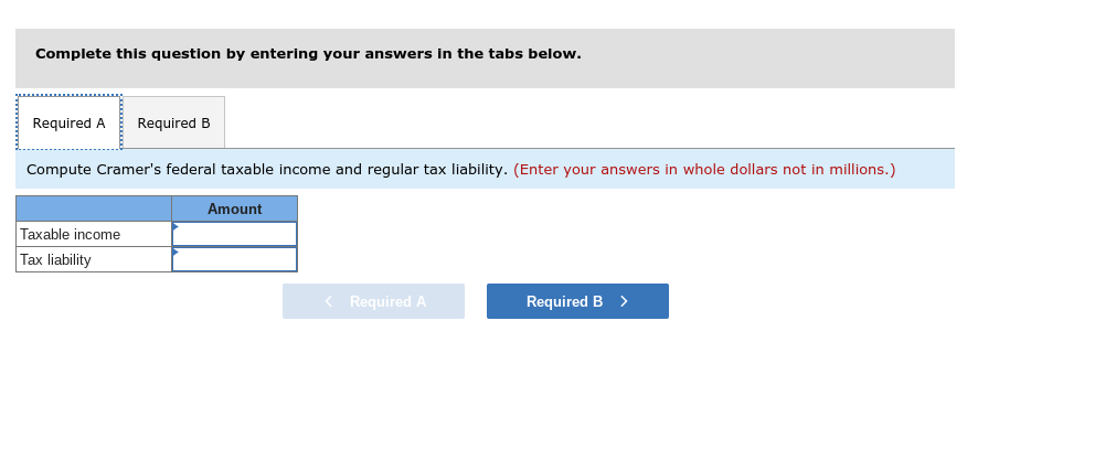 accrual basis corporation, reported $1 million of net income after tax on