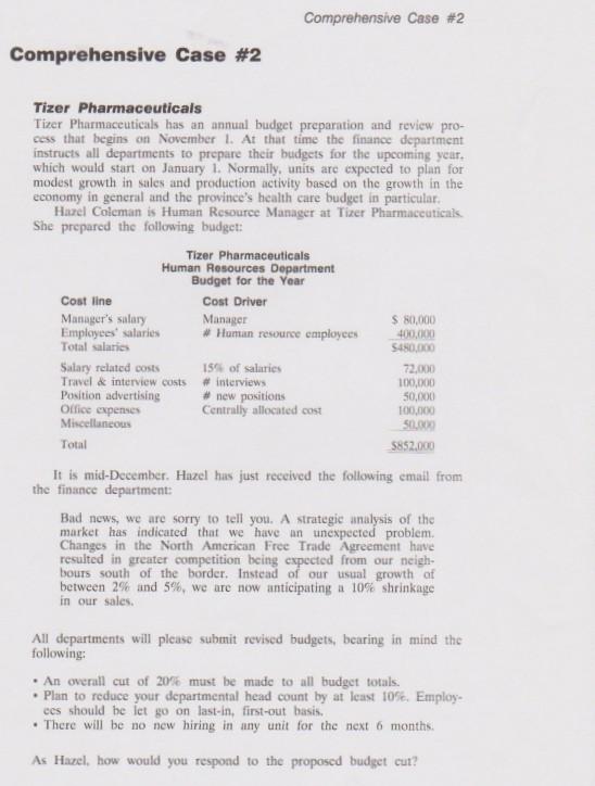  please show the answer clearly . Comprehensive Case #2 Comprehensive Case