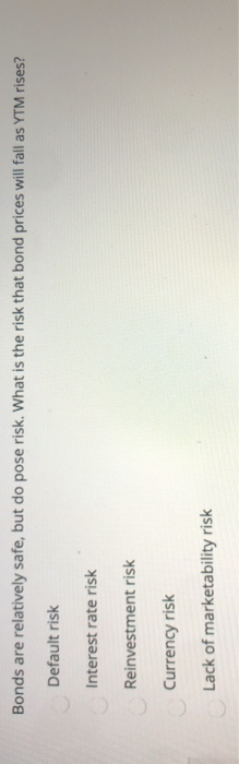 mc questions) What is the price of a bond with a par