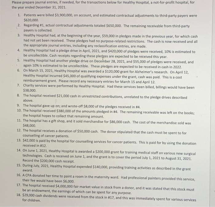 please solve as soon as possible. needed right away Please prepare journal