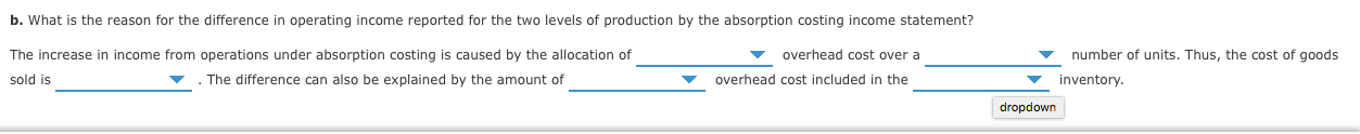materials 1,319,360 Direct labor 312,480 Variable factory overhead 146,320 Fixed factory overhead
