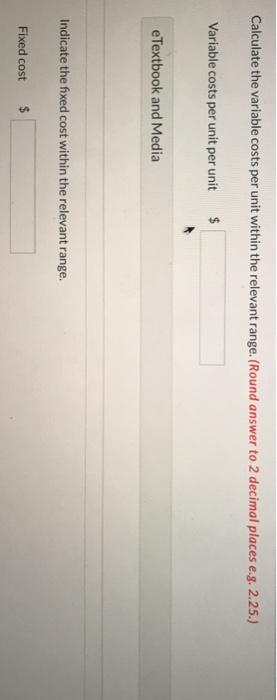 range of output as shown below. Output in Units 1,000 2,000 3,000