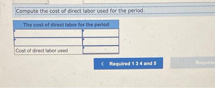 200,000 Factory overhead (actual) Indirect materials used 12,000 Indirect labor used 46,000