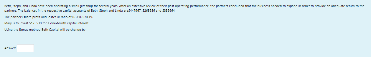 Beth, Steph, and Linda have been operating a small gift shop