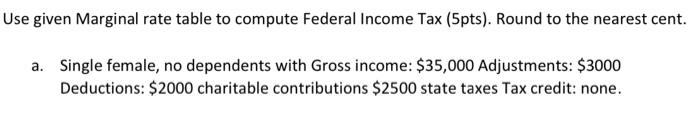 quick please and must be accurate... Use given Marginal rate table to