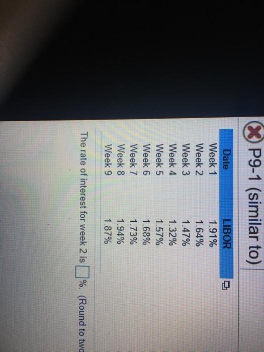 LBOR. Into the way to the doing the for the previous week