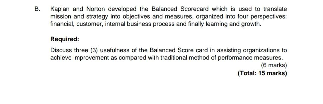 Subject : Accounting Topic : Management Accounting practice in changing business environment