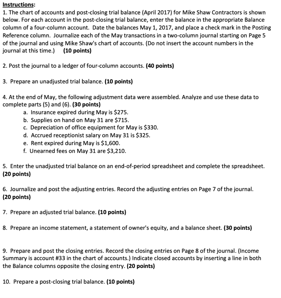 Need help with question 2 2. Post the journal to a