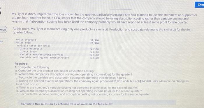 part 6 Check B. 10:37 Book Tami Tyler opened Tami's Creations, Incorporated,