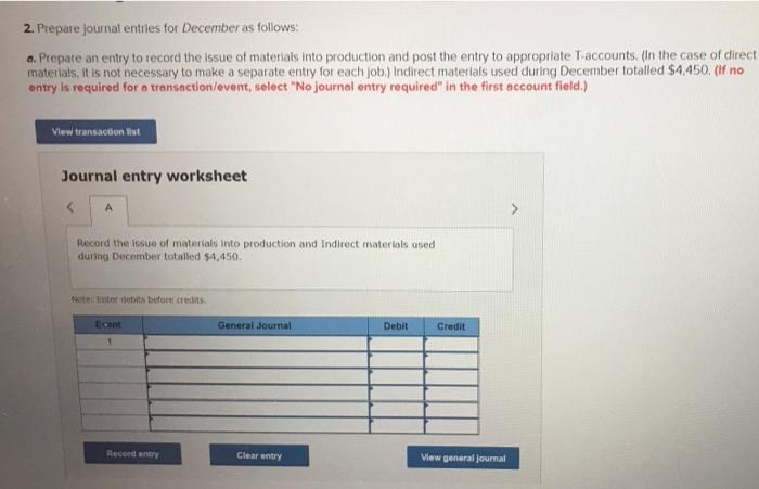 105, Job 106, and Job 107-were worked on during November and December.