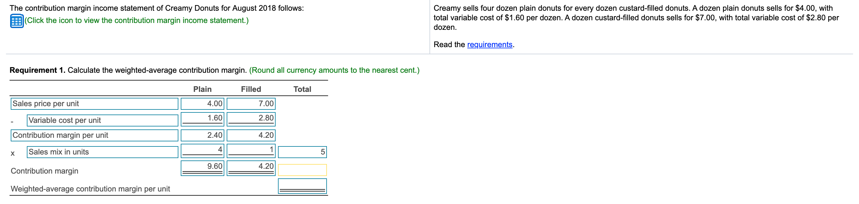 Statement Month Ended August 31, 2018 Net Sales Revenue $ 129,000 Variable