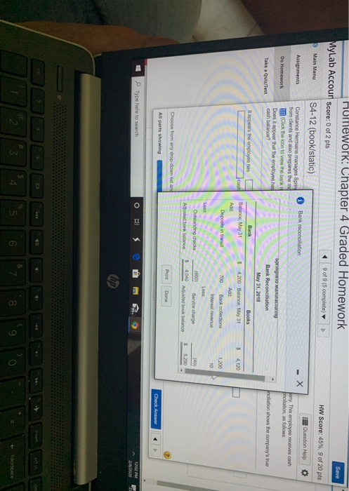  Save AUmework: Chapter 4 Graded Homework MyLab Accour Score: 0 of
