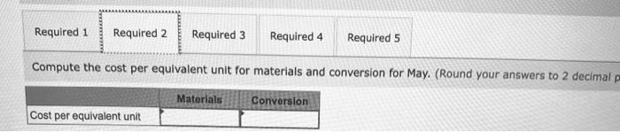 method in its process costing system. It manufactures a caulking compound that
