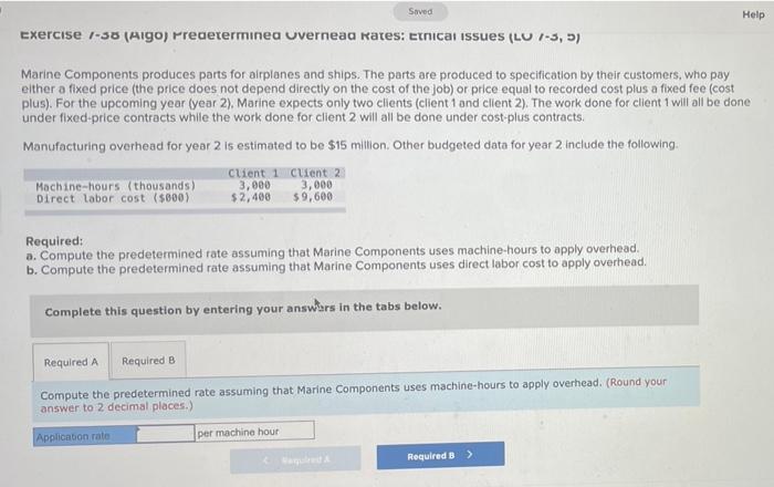  Saved Help Exercise 1-36 (Ago) Fredeterminea uverneaa Rates: ernical issues (LU