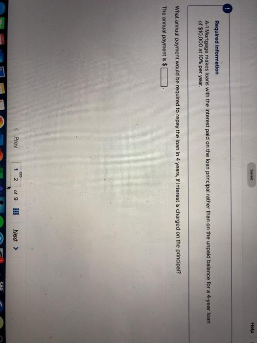  Saved Help Required information A-1 Mortgage makes loans with the interest