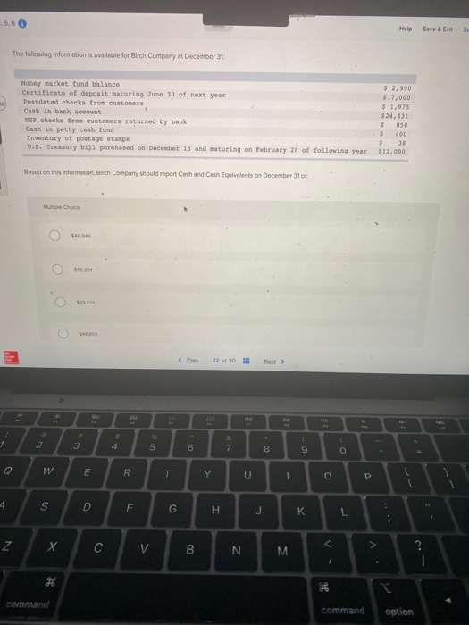  -5,60 Help Save & Exit SU The following information is available