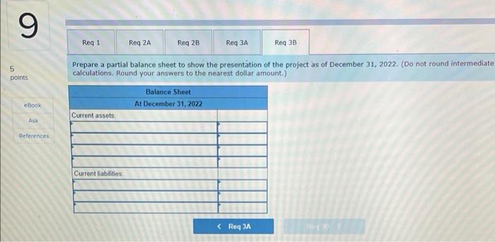 accounts for construction costs incurred), 2b. Prepare journal entries for 2022 to