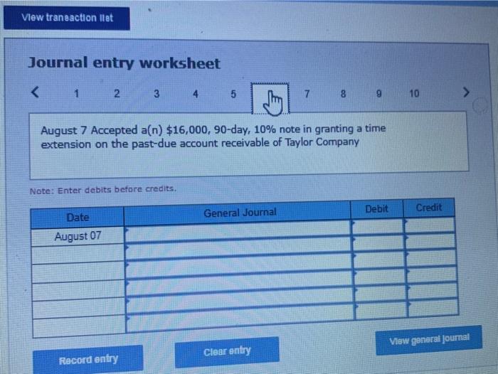 on the past-due account receivable from Turner Company March 17 Accepted a