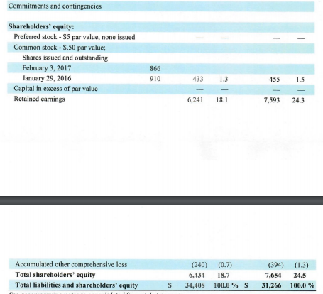 their Consolidated Balance Sheets for 2017 and 2018. Write a paragraph describing