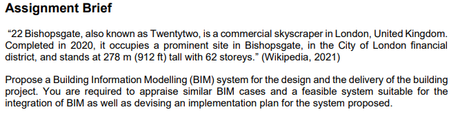  QUESTION : Survey, compare & evaluate currently available BIM and related