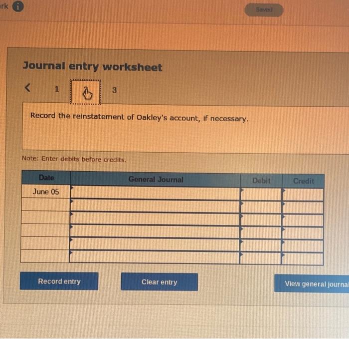 in Allowance for Doubtful Accounts. a. On February 1, the company determined